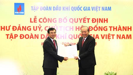 Phó Thủ tướng Thường trực trao quyết định bổ nhiệm Chủ tịch Tập đoàn Dầu khí